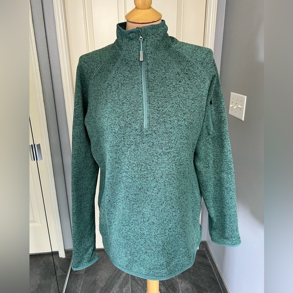 Eddie Bauer 1/4 Zip Knit Pullover Sage Green - Picture 1 of 9